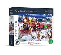 Trefl Prime - Puzzle UFT Christmas Time: Santa's Express - 1000 Piezas - Cartón más Grueso, Bio, Rompecabezas navideño, Magia de Las navidades, para Adultos y niños a Partir de 12 años