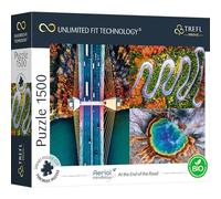 Trefl Prime - UFT Puzzle Aerial Mindblow: At the End of the Road - 1500 Piezas, Cartón Más Grueso, BIO, EKO, Paisaje A Vista De Pájaro, Collage, Entretenimiento Para Adultos Y Niños Mayores De 12 Años