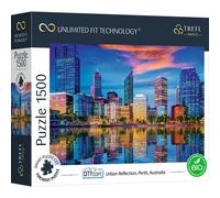 Trefl Prime - UFT Puzzle Cityscape: Urban Reflection, Perth, Australia - 1500 Piezas, Cartón Más Grueso, Bio, Eco, Paisaje Urbano, Rascacielos, Entretenimiento para Adultos Y Niños Mayores De 12 Años