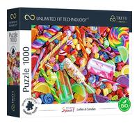 Trefl-1000 Piezas, Cartón Más Grueso, Bio, Caramelos, Piruletas, Helados, Entretenimiento para Adultos Y Niños Mayores De 12 Años uft Puzzle Color Splash: Lollies & Candies, 1000 (10701)
