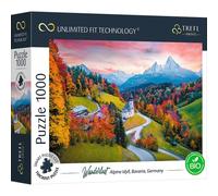Trefl Puzzle Uft Wanderlust Alpine Idyll (Baviera) – 1000 piezas, cartón más grueso, ecológico
