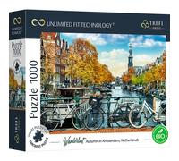 Trefl Prime - Uft Puzzle Wanderlust: Autumn In Amsterdam, Netherlands - 1000 Piezas, Cartón Más Grueso, Bio, EKO, Países Bajos, Otoño, Viajes, Entretenimiento para Adultos Y Niños Mayores De 12 Años