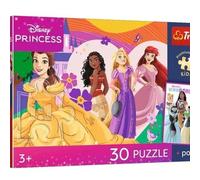 Trefl - Princesa, Princesas y Amistad - Rompecabezas de 30 Piezas - Rompecabezas de héroes de Cuento de Hadas, póster único, Entretenimiento Creativo, para niños a Partir de 3 años