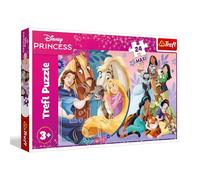 Trefl - Princesas Disney, Sonrisa de Amistad - Puzzle Maxi de 24 Piezas, Entretenimiento Creativo, para niños a Partir de 3 años