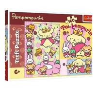 Trefl - Purina de pompón, pompurina y el día más dulce - 160 elementos - Puzzle colorido con los héroes cuentos de hadas, diversión para niños a partir de 6 años
