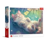 Trefl - Purrfect Relaxation - 1000 Piezas - Rompecabezas para armar uno Mismo, Entretenimiento Creativo, Rompecabezas clásico para Adultos y niños a Partir de 14 años
