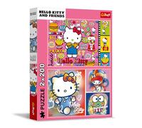 Trefl - Puzle 2en1: Hello Kitty y Sus Amigos - 2 x 200 Piezas - Juego de Dos puzles para Adolescentes