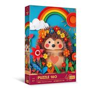 Trefl Efecto 3D, Erizo-160 piezas-40 Aniversario, Puzle de Colores con Animales, para niños a Partir de 6 años, Multicolor (40046)