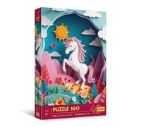 Trefl Efecto 3D, Unicornio-160 piezas-40 Aniversario, Puzle de Colores con Animales, para niños a Partir de 6 años, Multicolor (40047)