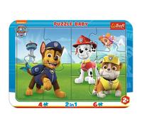 Trefl Baby con Marco, para niños a Partir de 2 años Puzzle, Color la Patrulla Canina Feliz