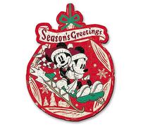 Trefl- Puzle de Contorno de Madera: Disney, Aventura navideña de Mickey y Minnie: 160 Piezas, Wood Craft, 10 Figuras, Rompecabezas Moderno, Adultos y niños a Partir de 9 años