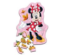 Trefl Puzle de Madera: Disney, Minnie alegre-50 Piezas, Rompecabezas Wooden Puzzle, Formas Irregulares, 10 figuritas, para niños a Partir de 5 años, Multicolor (20279)