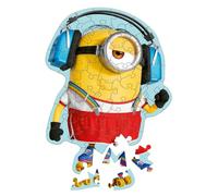 Trefl - Puzle de Madera: un alocado Minion - 50 Piezas, Rompecabezas con Forma, puzle de Madera, Forma Irregular, 10 figuritas, Rompecabezas Moderno para niñas y niños a Partir de 5 años