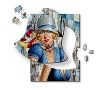 Trefl Madera: Verano en la Ciudad, Catherine Abel-200 Piezas-puzle artístico Wooden Puzzle, Cuadros Famosos, Artistas conocidos, para Adultos y niños a Partir de 9 años, Multicolor (20251)