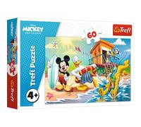 Trefl Friends de 60 Piezas, para niños a Partir de 4 años Puzzle, Color un día Interesante, Disney Mickey Mouse y Sus Amigos, Interessanter Tag für Micky und Freunde