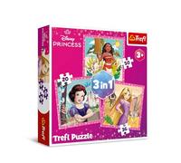 Trefl Disney, Flores Bonitas-Puzle 3en1, 3 Rompecabezas, de 20 a 50 Piezas-Distintos Grados de dificultad, Entretenimiento, para niños a Partir de 3 años, Multicolor (34875)
