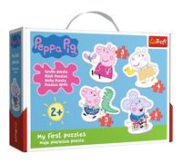 Trefl, Puzzle, Adorable Peppa Pig, Peppa Pig, de 3 a 6 Piezas, 4 Conjuntos, para niños a Partir de 2 años
