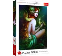 Trefl, Puzzle, Amiga de Dragones, de 1000 Piezas, Dragón, Pequeño dragón, Chica Pelirroja, Bente Schlick, Rompecabezas DIY, Pasatiempo Creativo, Regalo, Diversión