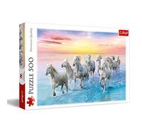 Trefl Puzzle Caballos Blancos al Galope – 500 piezas – adultos y niños a partir de 10 años