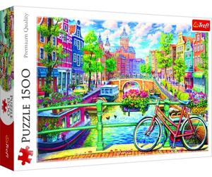 Trefl, Puzzle, Canal de Ámsterdam, de 1500 Piezas, Adultos y niños a Partir de 12 años