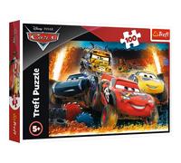 Trefl, Puzzle, Carrera Extrema, Disney Cars, de 100 Piezas, para niños a Partir de 5 años