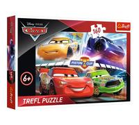 Trefl, Puzzle, Carrera victoriosa, Disney Cars, de 160 Piezas, para niños a Partir de 6 años