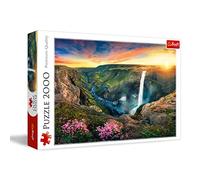 Trefl, Puzzle, Cascada Haifoss, Islandia, de 2000 Piezas, Adultos y niños a Partir de 12 años