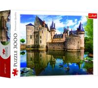 Trefl, Puzzle, Castillo de Sully-Sur-Loire, Francia, de 3000 Piezas, Adultos y niños a Partir de 15 años