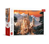 Trefl, Puzzle, Castillo Neuschwanstein en Invierno, Alemania, de 3000 Piezas, Adultos y niños a Partir de 15 años
