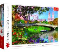 Trefl, Puzzle, Central Park, Nueva York, de 1000 Piezas, Vista a Nueva York, Manhattan, Parque Verde, Rompecabezas DIY, Pasatiempo Creativo, Regalo, Diversión