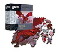 Trefl - Puzzle de Madera: Dungeons & Dragons, Antiguo Dragón Rojo - 500+1 Piezas, Artesanía en Madera, Formas Irregulares, 50 Figuras, Puzzle Moderno Premium, para Adultos y Niños a Partir de 12 Años