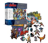Trefl-1000 Elementos, Wood Craft, 100 Figuras y Atributos de Superhéroes, Rompecabezas Premium, para Adultos y Niños a Partir de 12 años Puzle, Color Universo de cómics Marvel (20165)