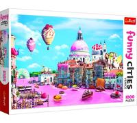 Trefl-Süßigkeiten in Venedig 1000 Piezas, Ciudad Graciosa, Adultos y niños a Partir de 12 años Puzzle, Color Dulces en Venecia