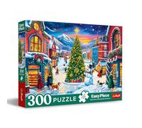 Trefl - Puzzle EasyPiece: Pueblo navideño - 300 Piezas - Piezas Grandes, Rompecabezas fácil, para Adultos y niños a Partir de 10 años