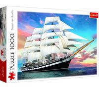 Trefl, Puzzle, El Crucero, de 1000 Piezas, Barco al Atardecer, Paseo en Barco, Océano, Velero, Piratas, Rompecabezas DIY, Pasatiempo Creativo, Regalo, Diversión