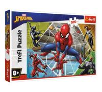 Trefl-Ein fröhlicher Tag für, Thomas and Friends de 300 Piezas, para niños a Partir de 8 años Puzzle, Color el Gran Hombre araña, Marvel Spiderman, Der erstaunliche