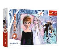 Trefl 30 Piezas, para niños a Partir de 3 años Puzzle, Color el Reino del Hielo mágico, Disney Frozen 2