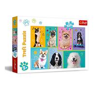 Trefl, Puzzle, En el Mundo de los Perritos, de 100 Piezas, para niños a Partir de 5 años