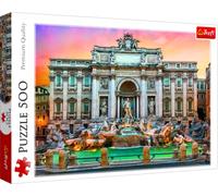 Trefl, Puzzle, Fontana di Trevi, Roma, de 500 Piezas, Adultos y niños a Partir de 10 años