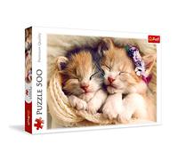 Trefl, Puzzle, Gatitos durmiendo, de 500 Piezas, Adultos y niños a Partir de 10 años