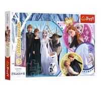Trefl - Puzzle Glitter - En el esplendor del Amor - Disney Frozen 2 - de 100 Piezas, para niños a Partir de 5 años