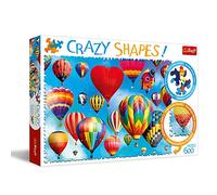Trefl Puzzle - Globos Coloridos, de 600 Piezas, Crazy Shapes, Adultos y niños a Partir de 10 años