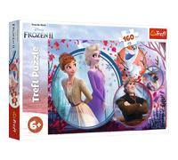 Trefl, Puzzle, Hermanas en una Aventura, Disney Frozen 2, de 160 Piezas, para niños a Partir de 6 años
