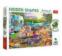 Trefl Hidden Shapes-Encuentra, Formas Ocultas, Rompecabezas Inusual, Vacaciones Caravana Van Life Pasatiempo Creativo, Diversión para Adultos y Niños a Partir de 12 años Puzzle, Color Viaje (10677)