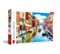 Trefl, Puzzle, Isla Murano, Venecia, de 2000 Piezas, Italia, Paisaje, Vista romántica, Rompecabezas de Vacaciones, para Adultos y niños a Partir de 12 años