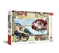 Trefl, Puzzle, La creación de Adán, Miguel Ángel, de 1000 Piezas, Colección de Arte, Adultos y niños a Partir de 12 años