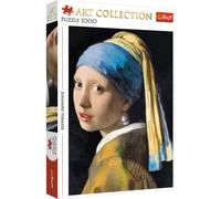 Trefl-Ein Mädchen mit, Jan 1000 Piezas, Colección de Arte, Adultos y niños a Partir de 12 años Puzzle, Color la Joven de la Perla, Johannes Vermeer