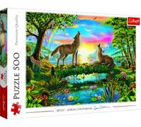 Trefl, Puzzle, Lobos en la Naturaleza, de 500 Piezas, Adultos y niños a Partir de 10 años