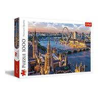 Trefl, Puzzle, Londres, de 1000 Piezas, Inglaterra, Capitales Europeas, Vista a la Ciudad, Edificios Famosos de Londres, Rompecabezas DIY, Pasatiempo Creativo, Regalo