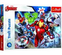 Trefl, Puzzle, Los Vengadores Valientes, Marvel Los Vengadores, de 200 Piezas, para niños a Partir de 7 años